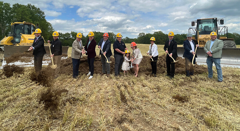Officials gathered last week for the groundbreaking.
